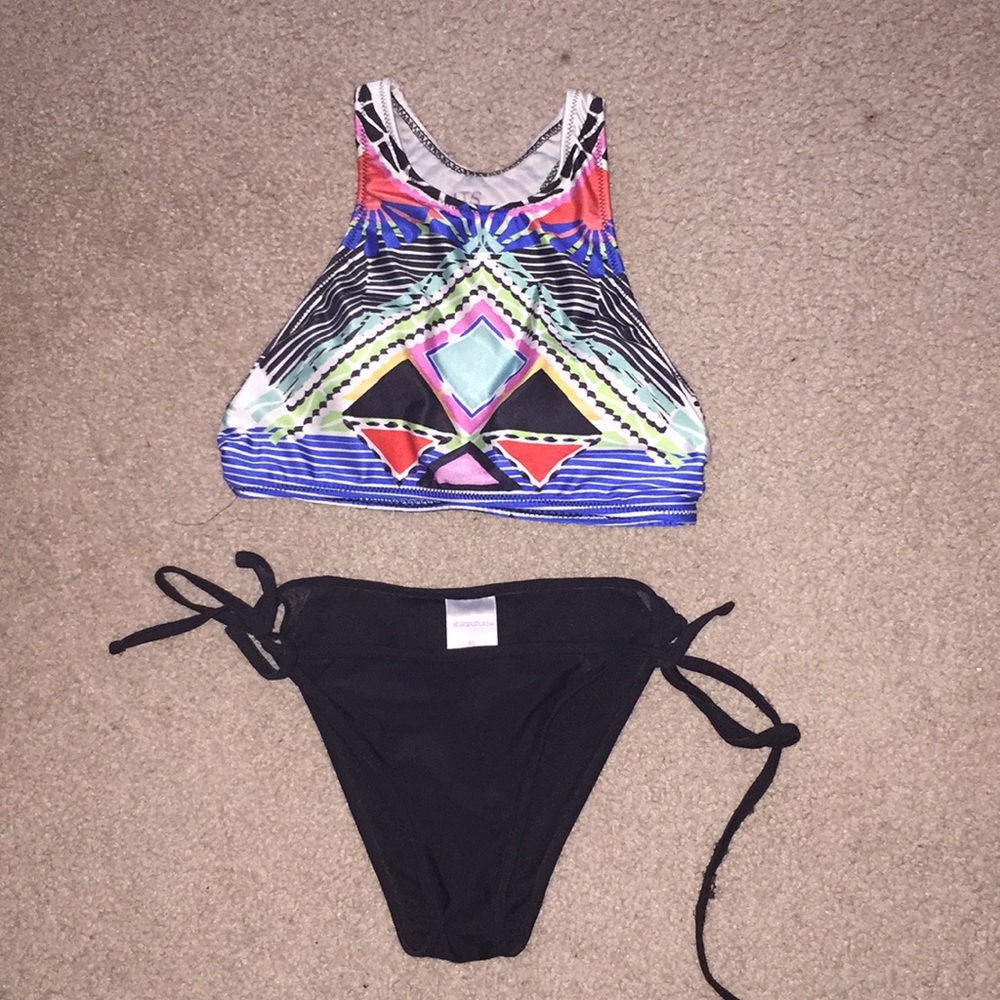 Cute bikini. Not a set. Bottoms size xs
